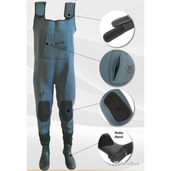 WADERS NEOPRENES 4MM SPECIAL FLOAT TUBE 40/41