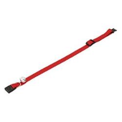 COLLIER CHAT ROUGE + CLOCHETTE ZIGGI 20-35 CM 10MM