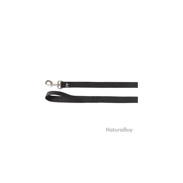 LAISSE ZIGGI NOIR 200CM 25MM