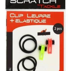 CLIP LEURRE PAR 2 + ELASTIQUE SILICONE