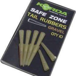 KORDA SAFE ZONE TAIL RUBBER VERT 10 PIECES