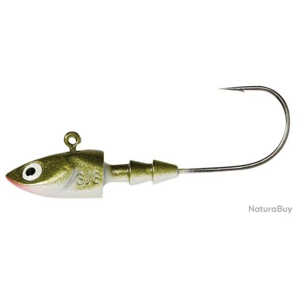 TETE PLOMBEE DEEP JIG OLIVE PEARL NPC 14gr