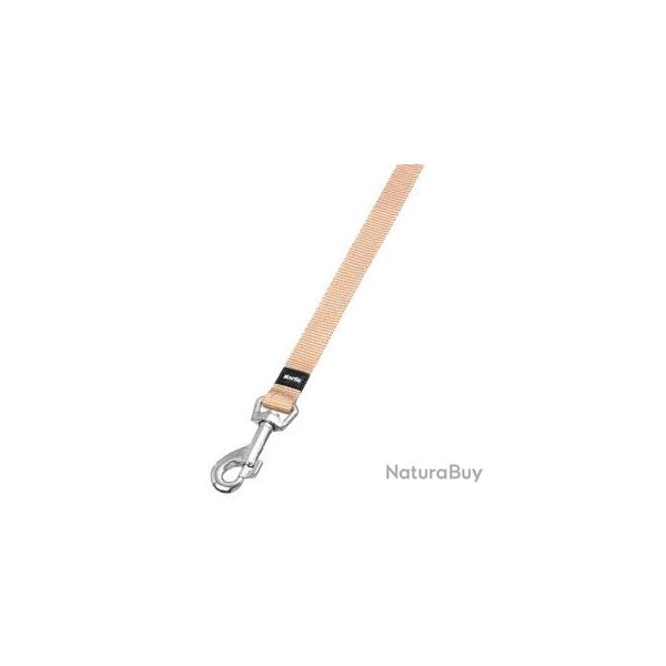 LAISSE ZIGGI BEIGE 100CM 25MM