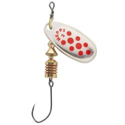 CUILLERE COMET ARGENT POINTS ROUGES HAMECONS SIMPLES 2