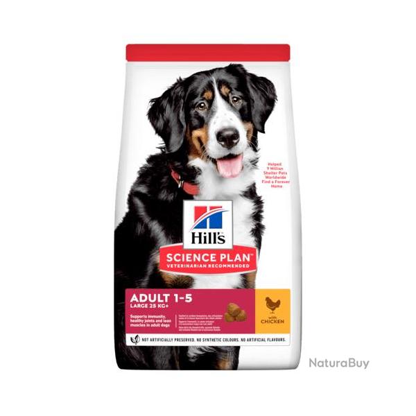 HILLS CANINE ADULT LARGE BREAD POULET 18KGS
