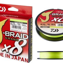 TRESSE J BRAID GRAND 135M 8 BRINS CHARTREUSE 0.06mm - 5kg