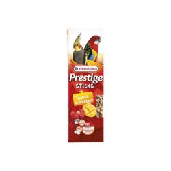 STICKS PRESTIGE GRANDES PERRUCHES ET PERROQUETS MANGUE-EGLANTINE X2 140GR