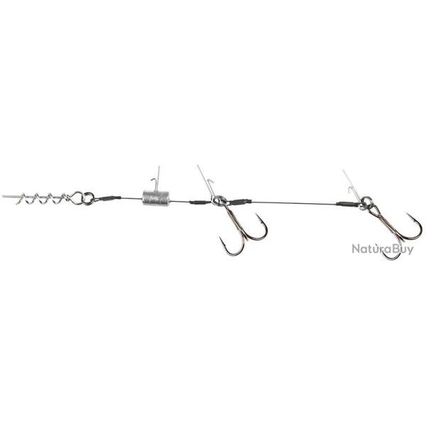 MONTAGE SHALLOW TI PRO HARNESS 20-25CM DOUBLE HAMECON 1/0 8GR