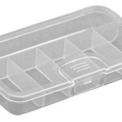 BOITE TRANSPARENTE 1 CASE L + 5 CASE MM