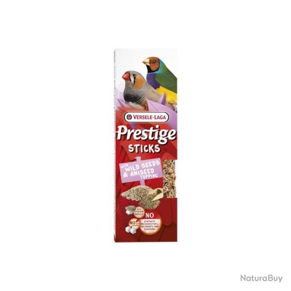 STICKS PRESTIGE PETITS OISEAUX CHANTEURS AVEC GRAINES SAUVAGES/ANIS X2 60GR