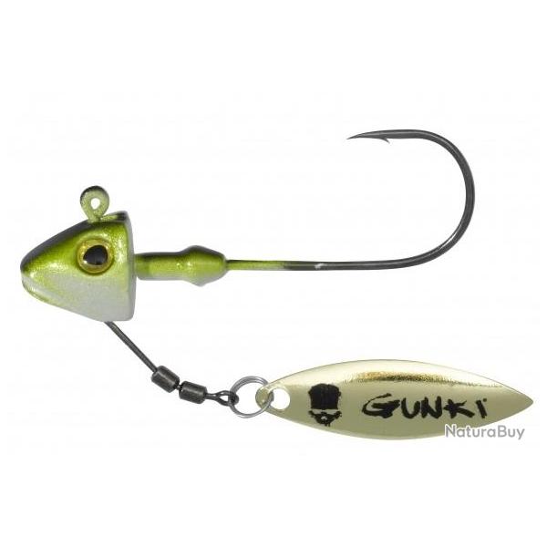 TETE PLOMBEE G FISH NATURAL GREEN SILVER PAR 2 NPC 20gr Hamecon 6/0