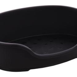 CORBEILLE TUCK OVALE NOIR L 70-81 CM