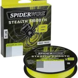 TRESSE SPIDER STEALTH SMOOTH YELLOW 150M 8 BRINS NPC 0.13mm - 11.2kg