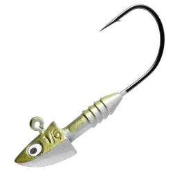 TETE PLOMBEE POWER JIG ALL ROUND PRO OLIVE PEARL NPC 4.7gr Hamecon 1/0 par 5