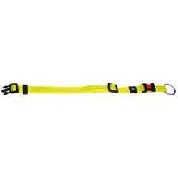 COLLIER ZIGGI REFLECHISSANT JAUNE 30-45CM 15MM