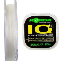 IQ EXTRA SOFT FLUOROCARBON HOOKLINK KORDA 20lbs