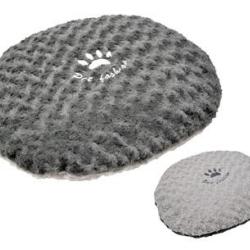 COUSSIN FLEECE MODERN GRIS 70X60CM DEHOUSSABLE