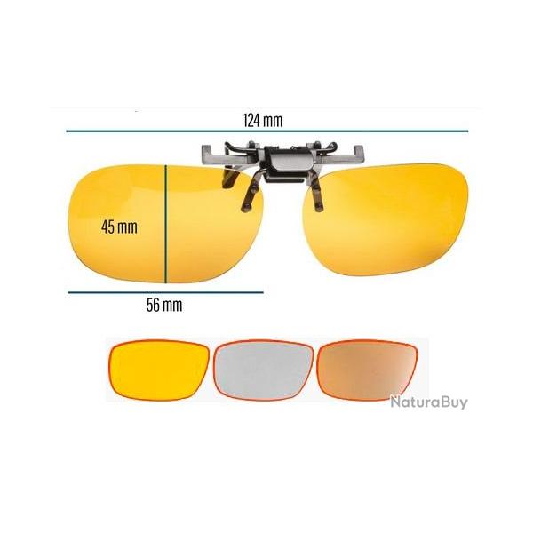 CLIP LUNETTE POLARISANT VUXUN 100 Verre Jaune
