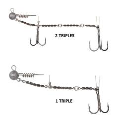 MONTAGE SCREW IN SWIVEL RIG PAR 1 9cm 20gr - 2 Triples