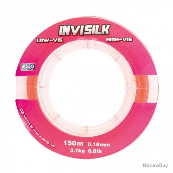 FIL INVISILK FLUO ROSE 150M 0.18mm - 3.10kg