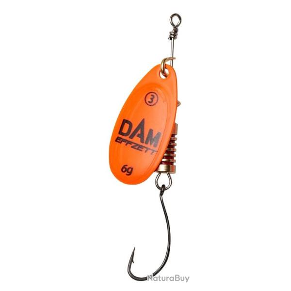 CUILLERE HAMECON SIMPLE SINGLEHOOK SPINNER SINKING Orange Taille 3