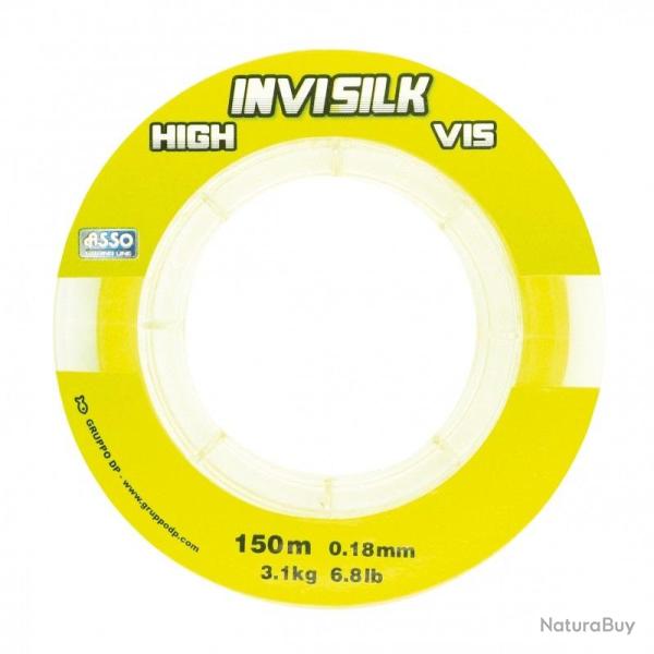 FIL INVISILK FLUO JAUNE 150M 0.14mm