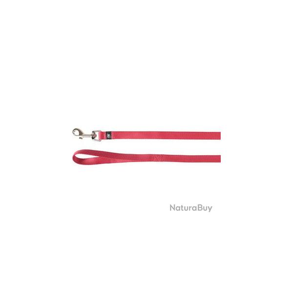 LAISSE ZIGGI ROUGE CERISE 130CM 15MM