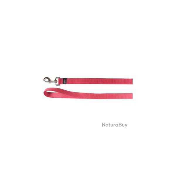 LAISSE ZIGGI ROUGE CERISE 130CM 25MM