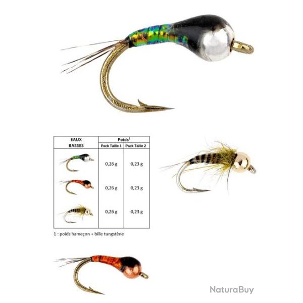 BLISTER NYMPHE DELACOSTE EAUX BASSES PAR 3 Taille 1