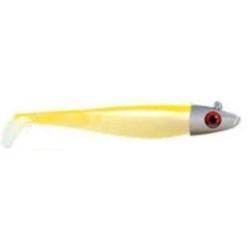 SWAT SHAD MONTE 9CM 7GR PAR 1 Blanc nacre dos fluo jaune 108 NPC