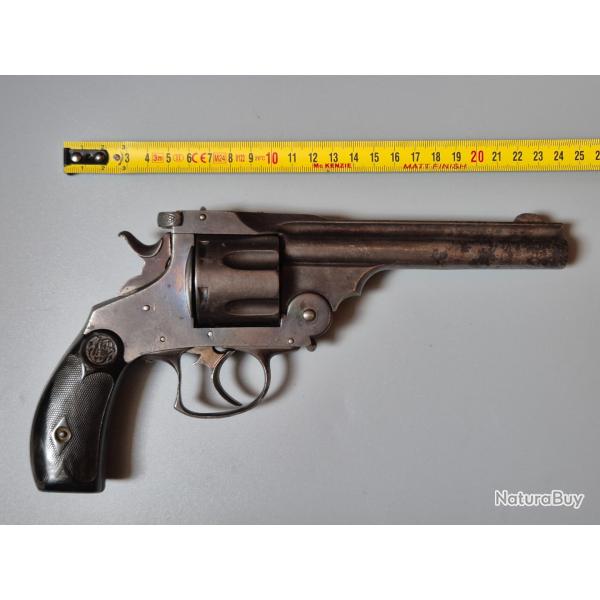 Revolver ancien de style Smith et Wesson 44 Russian Belge collection avant 1893