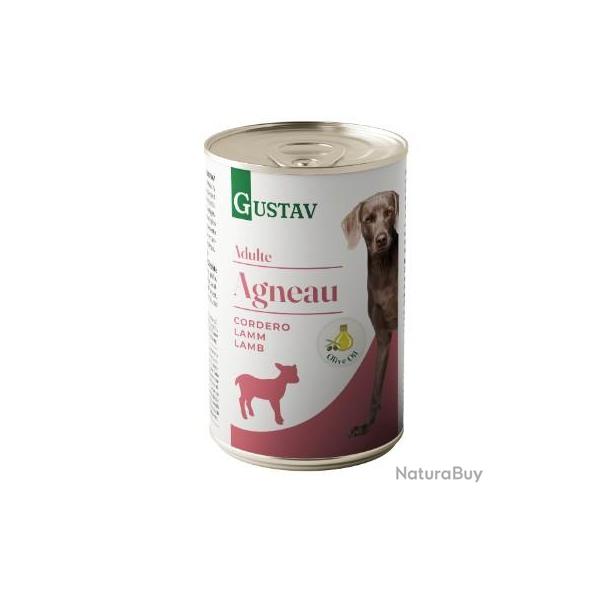 GUSTAV PATEE CHEIN ADULTE AGNEAU 400GR