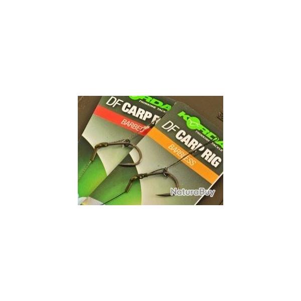 HAMECONS MONTES KORDA WIDE GAPE N-TRAP DF RIG BARBED PAR 1 Taille 2 - 30lbs