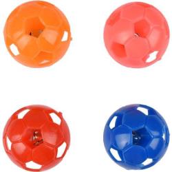 JOUET CHAT BALLE EBRU + CLOCHETTE MULTI 3.8CM X 4 PCES
