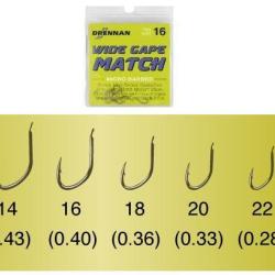 HAMECONS NON MONTES WIDE GAPE MATCH BOITE DE 25 Taille 22