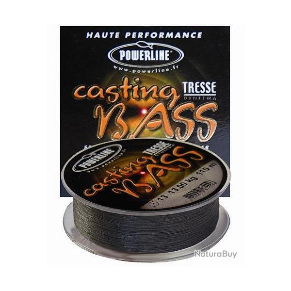 TRESSE CASTING BASS NOIRE 110M 0.11MM 10kg NPC