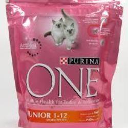 ONE JUNIOR CAT POULET ET CEREALES COMPLETES 1.50KGS