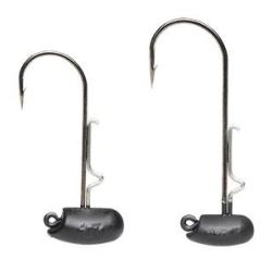 TETE PLOMBEE NED JIGHEAD MATT BLACK PAR 3 NPC 9gr Taille 2/0