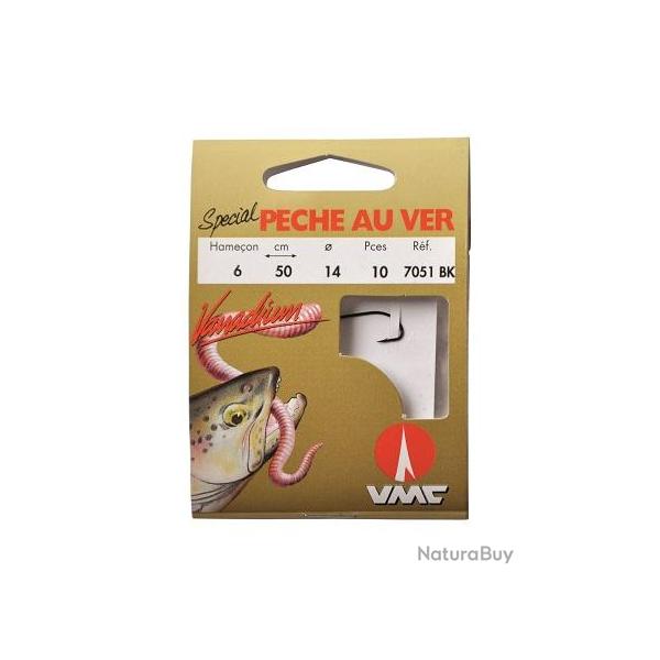 HAMECONS MONTES PECHE AU VER 7051BK NPC Taille 10 14/100
