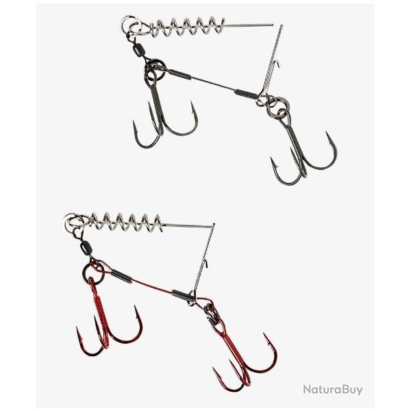 MONTAGE CORKSCREW STINGER 2 TRIPLES Taille 1/0 - 28kg