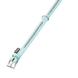 COLLIER ART LEATHER PLUS 14MM 27CM BLEU CIEL, MT.CARLO