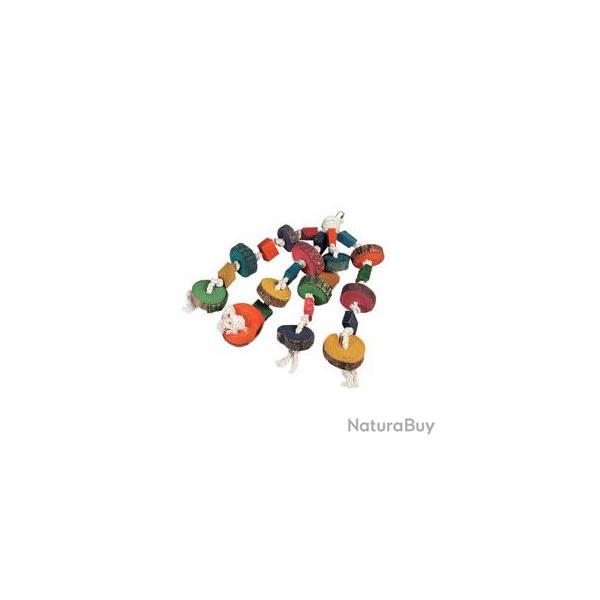 JOUET PERROQUET PENDENTIF DE PERLE 4 CORDES