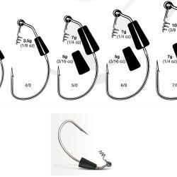 HAMECONS TEXAN HEAVY DUTY WEIGHT SWIMBAIT 7346WT Taille 4/0 3.5gr