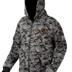 BLACK SAVAGE ZIP HOODIE L