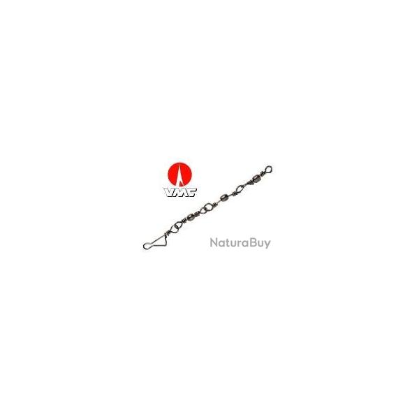 EMERILLON 3 BARILS RACCORDES + AGRAFE ITALIENNE TAILLE 14 PAR 4