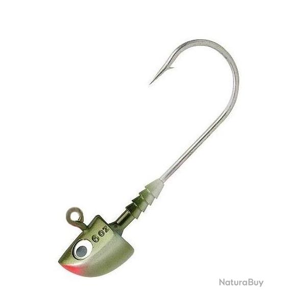 TETE PLOMBEE POWER JIG ALL ROUND COLORIS OLIVE PEARL 14gr