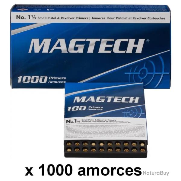 PROMO Jusqu'au 30/09/26 1000 Amorces Magtech n�1 1/2 Small Pistol _ 83 euros Port Compris