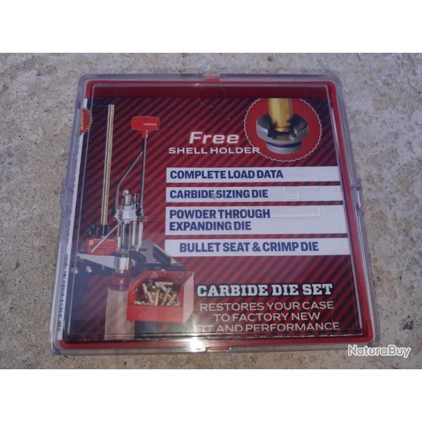 Kit d'outils de rechargement de munitions .45 ACP + dosette et Shell holder inclus