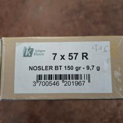 Sologne Klassic 7x57R Nosler ballistic tip 150gr