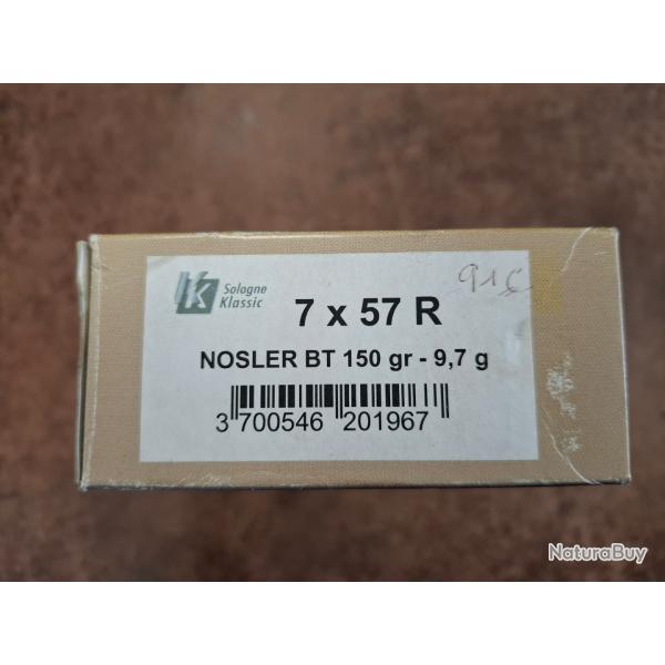 Sologne Klassic 7x57R Nosler ballistic tip 150gr